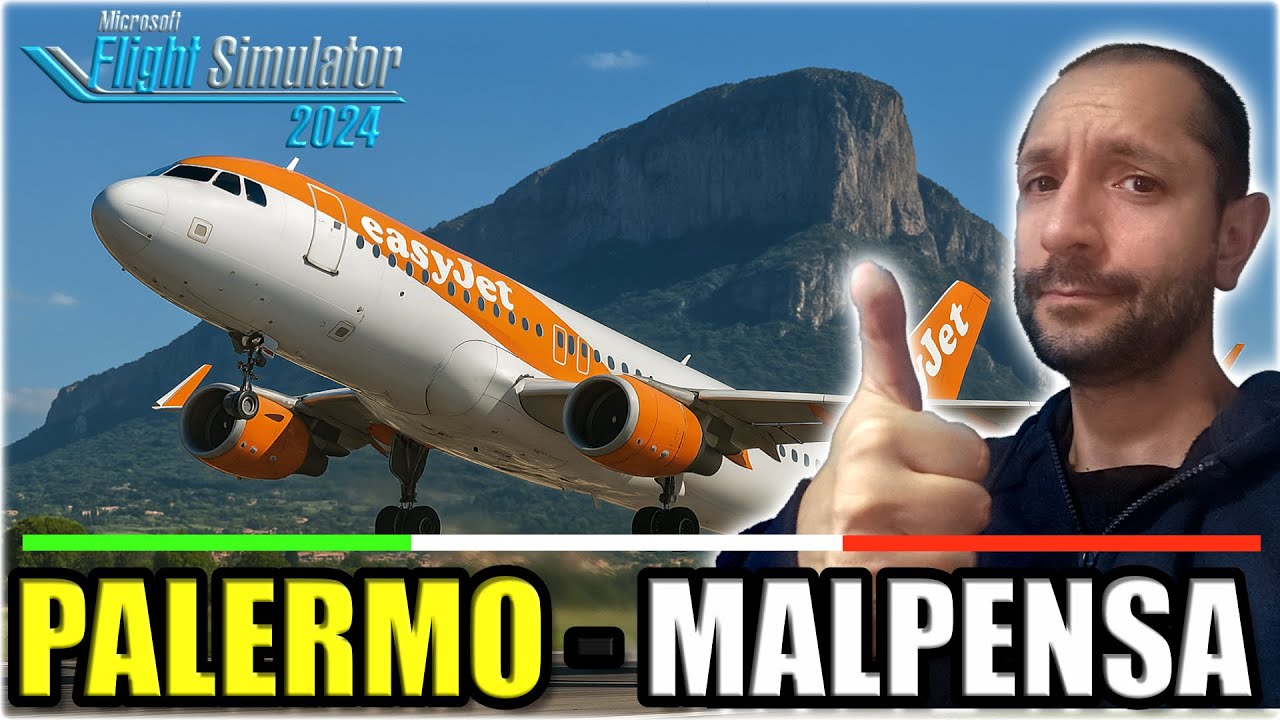 Palermo Malpensa A319 Fenix in Microsoft Flight Simulator 2024! Con Missed Approach