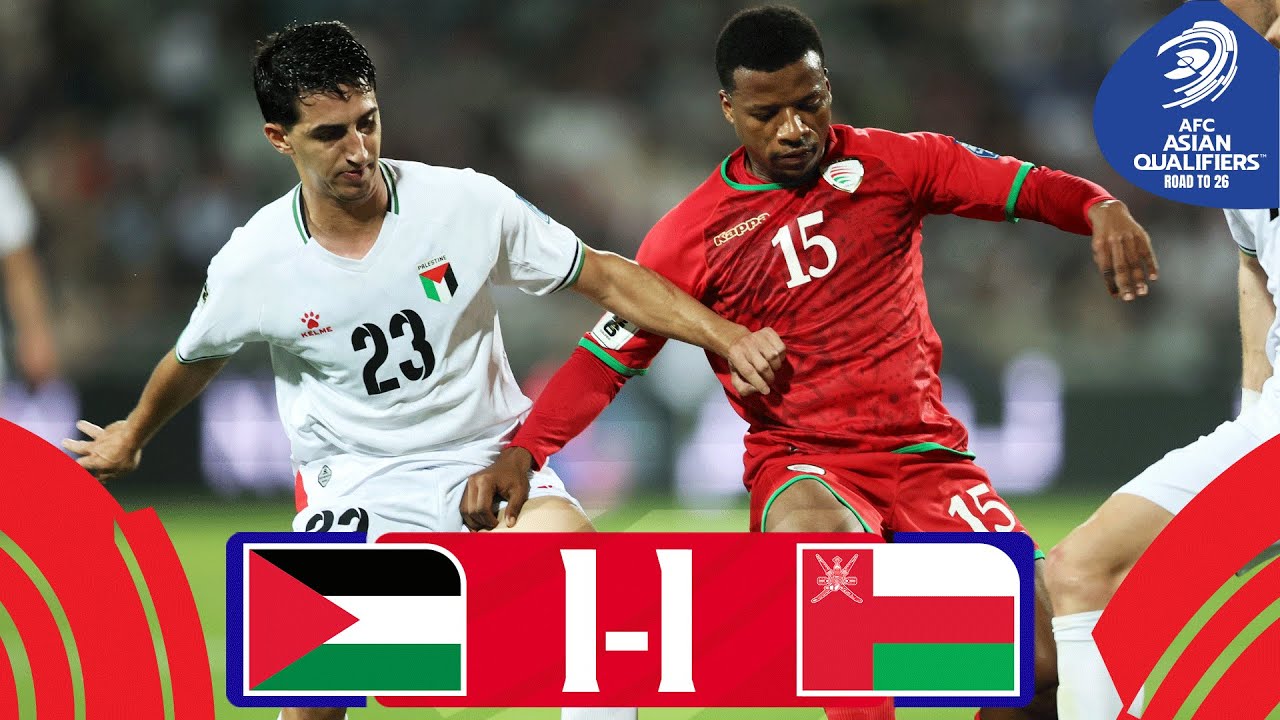 Palestine’s hearts broken in stoppage time! | Palestine - Oman | Highlights #AsianQualifiers - RT 26