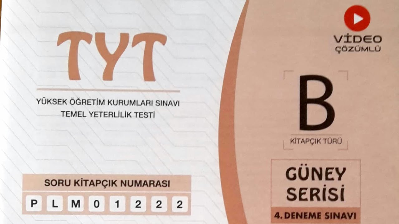 Palme güney serisi tyt 4 / Biyoloji çözümleri