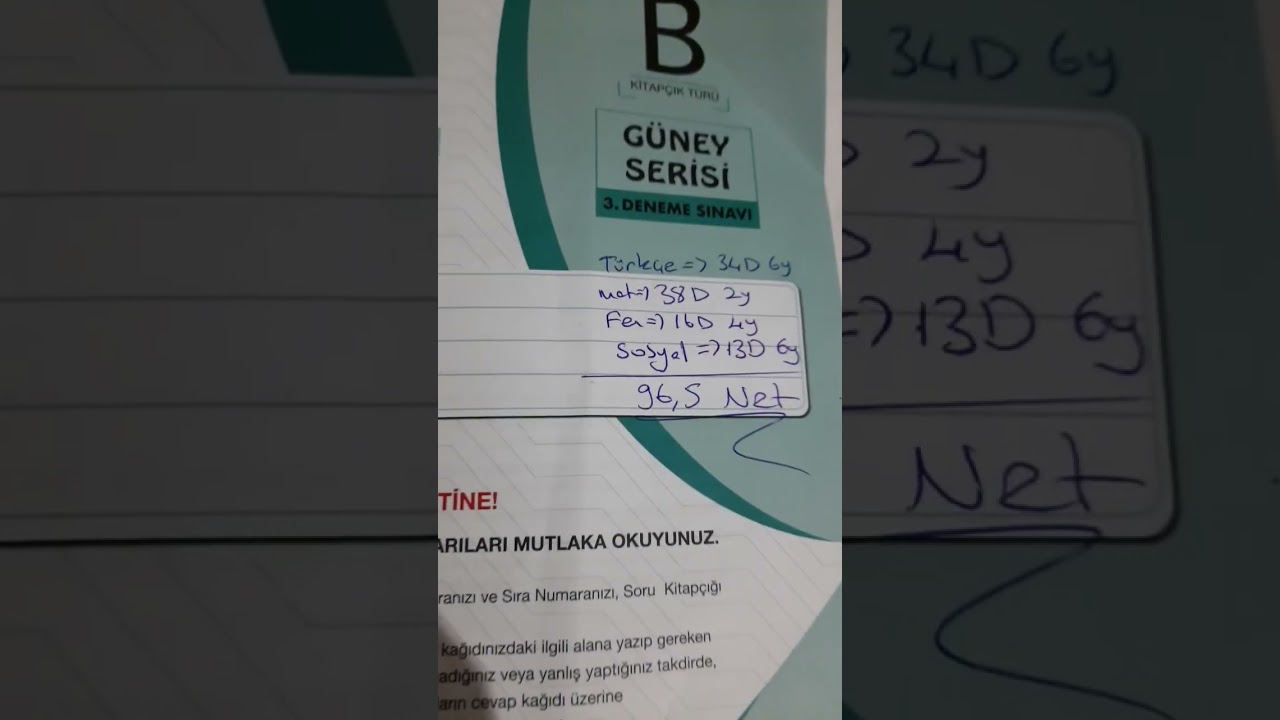 palme güney serisi tyt deneme sınavı netim. #yks2023 #yks benim galiba TYT' ye alerjim var :(