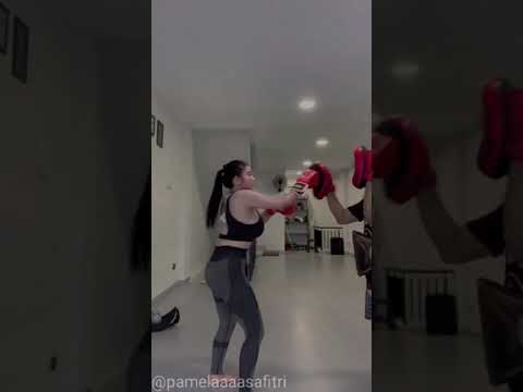 pamela safitri latihan boxing #shorts