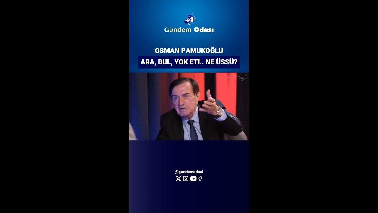 Pamukoğlu: Ara, bul, yok et! Ne üssü?