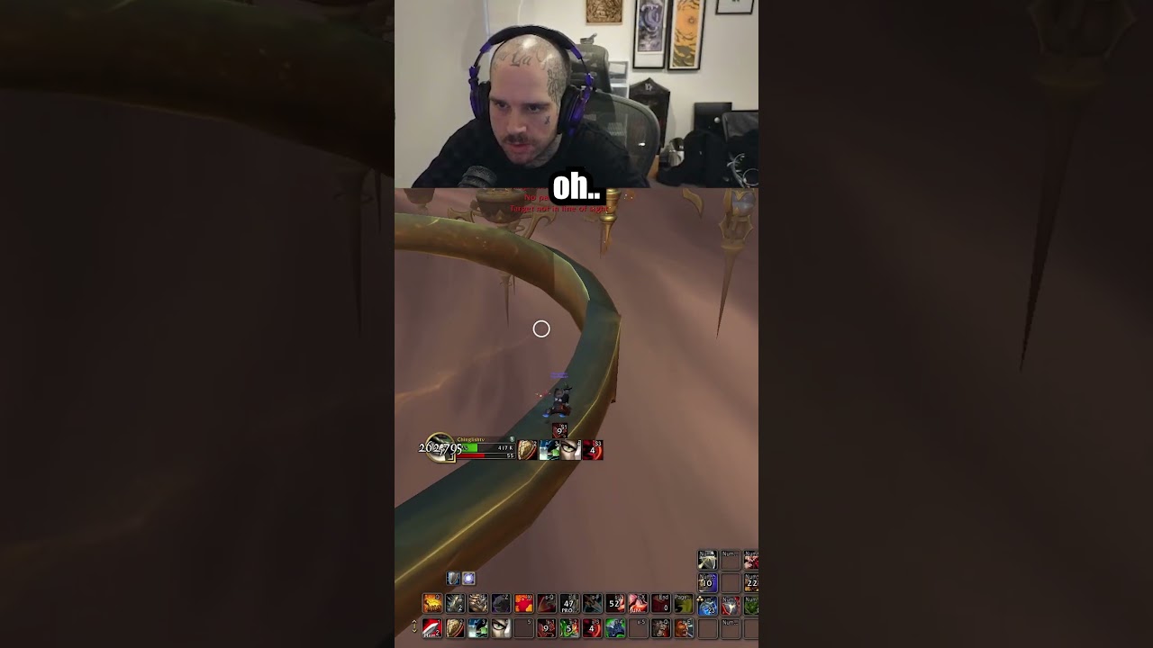 PandaTV encounters a SUPER HARD mechanic in a WoW dungeon! 😂💀 #shorts #worldofwarcraft #twitch