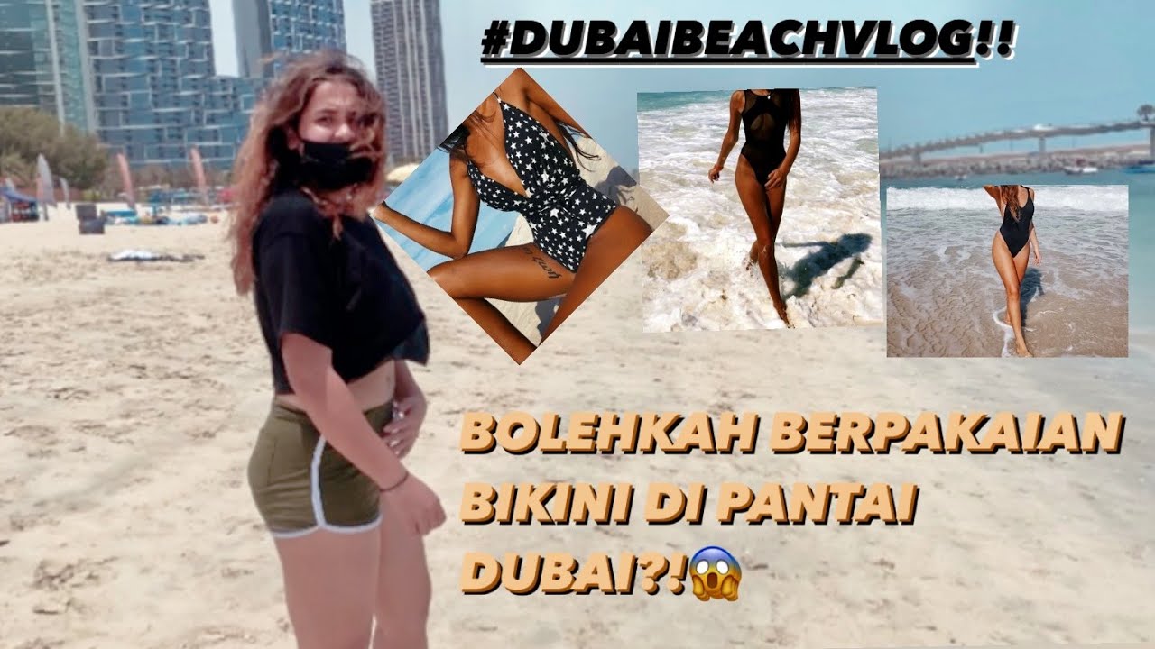 Pantai bikini Dubai 😱 || JBR Beach vlog ||