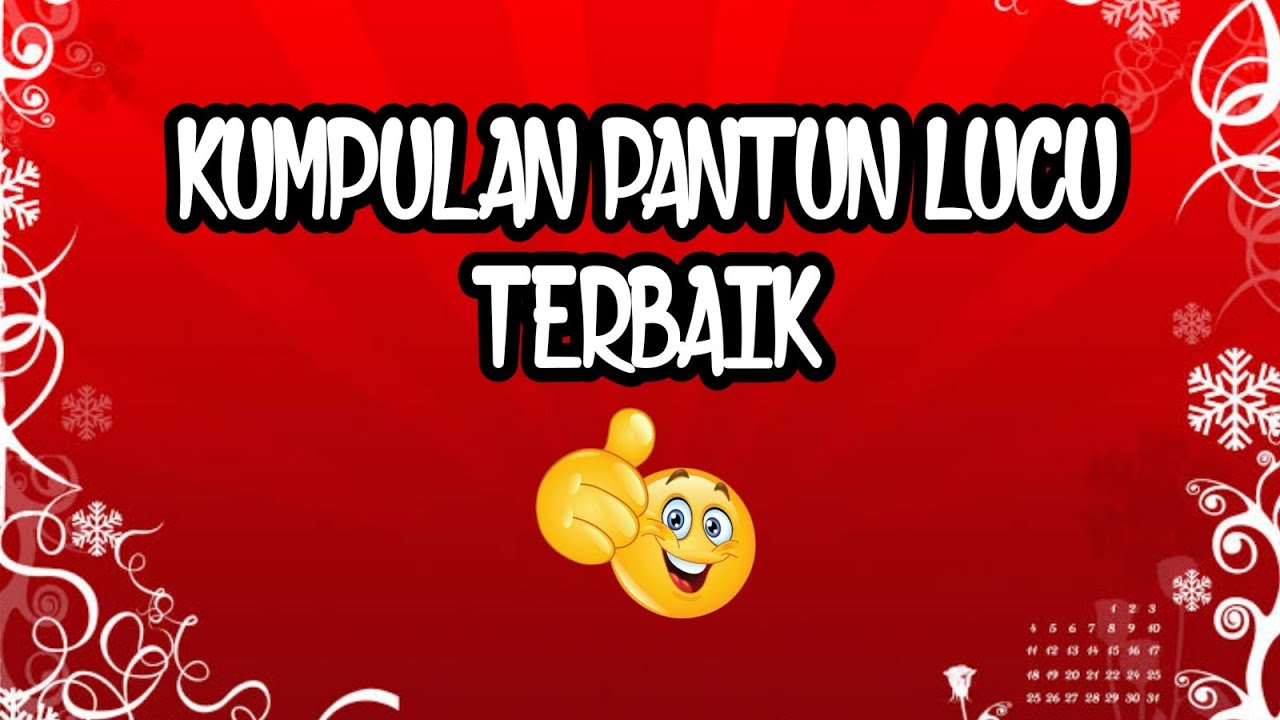 PANTUN LUCU PILIHAN TERBAIK