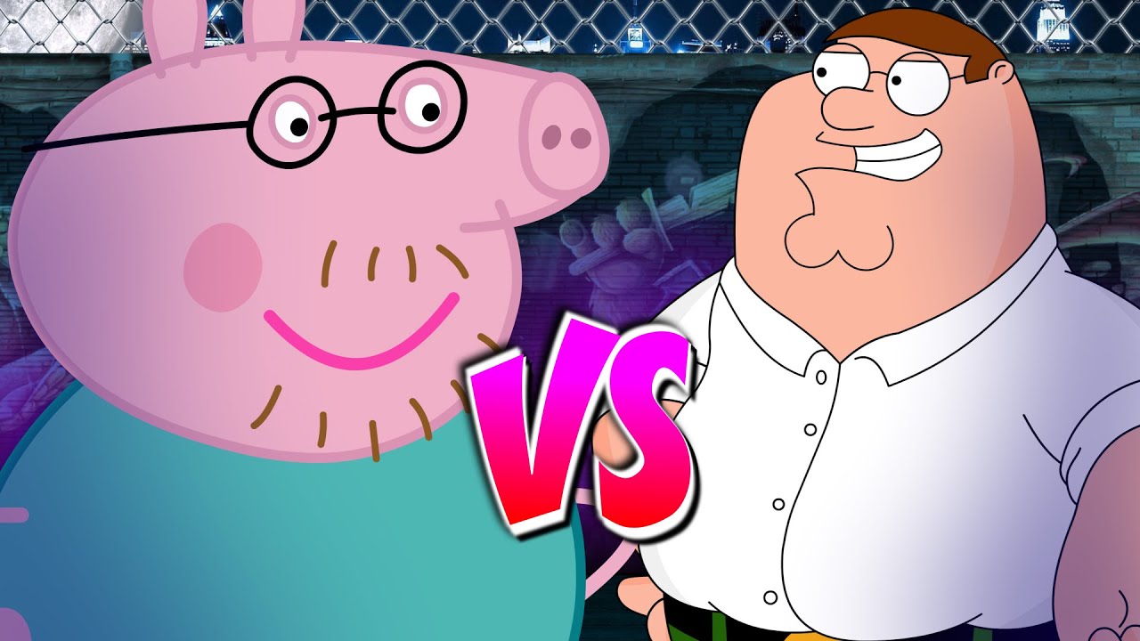 Papa Cerdito vs Padre de Familia - BATALLA DE RAP ANIMADA (2.5)