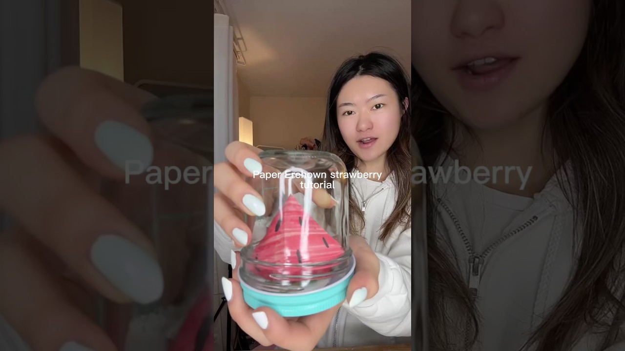 Paper Erewhon strawberry tutorial 🍓