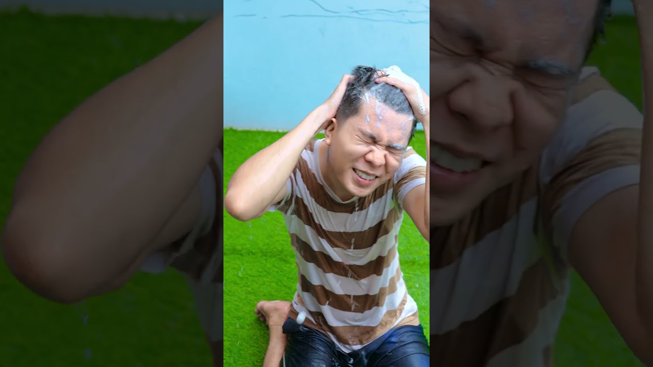 Papoy Mandi Pakai Air Liur Aletha #alethaabew