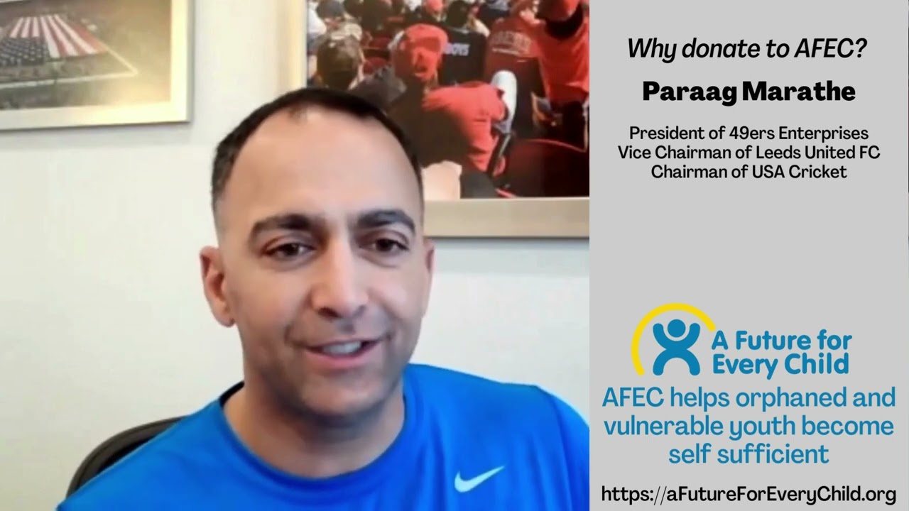 Paraag Marathe - Why donate to AFEC?