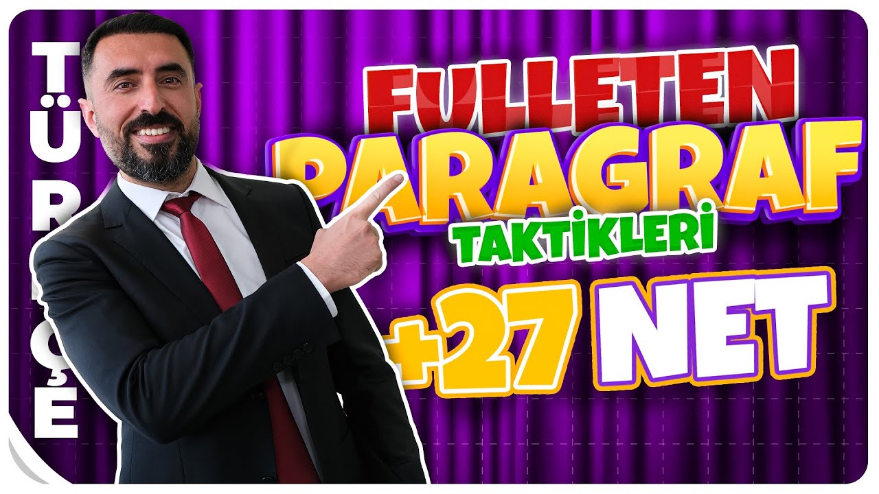 PARAGRAF FULLETEN TAKTİKLER 📌 Tek Videoda +27 NET PARAGRAF TAKTİKLERİ