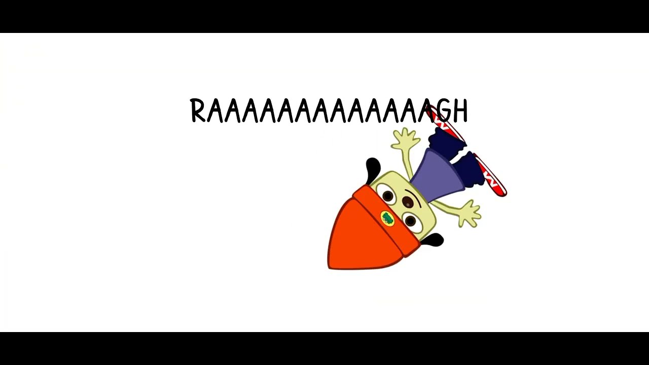parappa stage 5 cutscene but parappa already farts