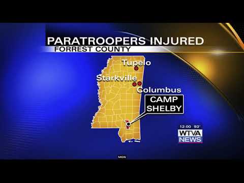 Paratroopers injured after jump at Camp Shelby