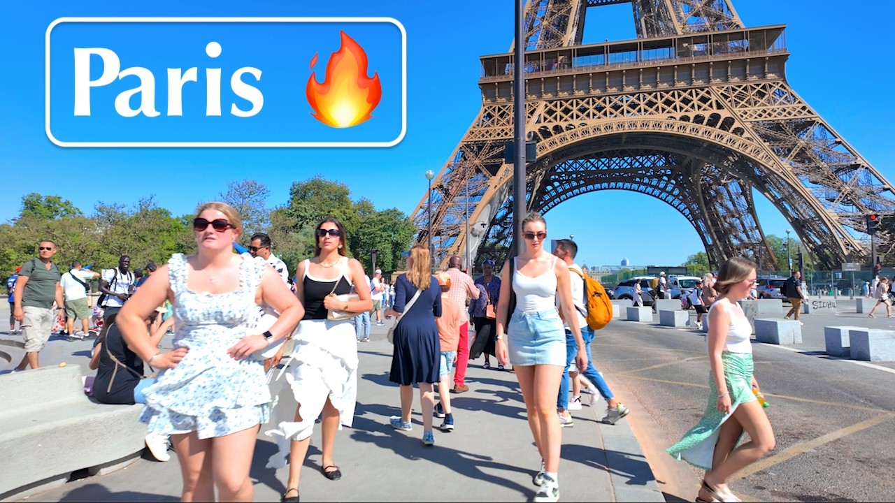 Paris, France 30°C 🔥- Paris walking tour - Paris Hottest weather, spring 2025 - 30 May 2025