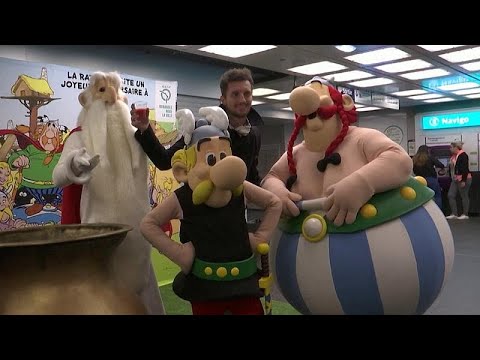 Pariser Metro im Asterix-Stil