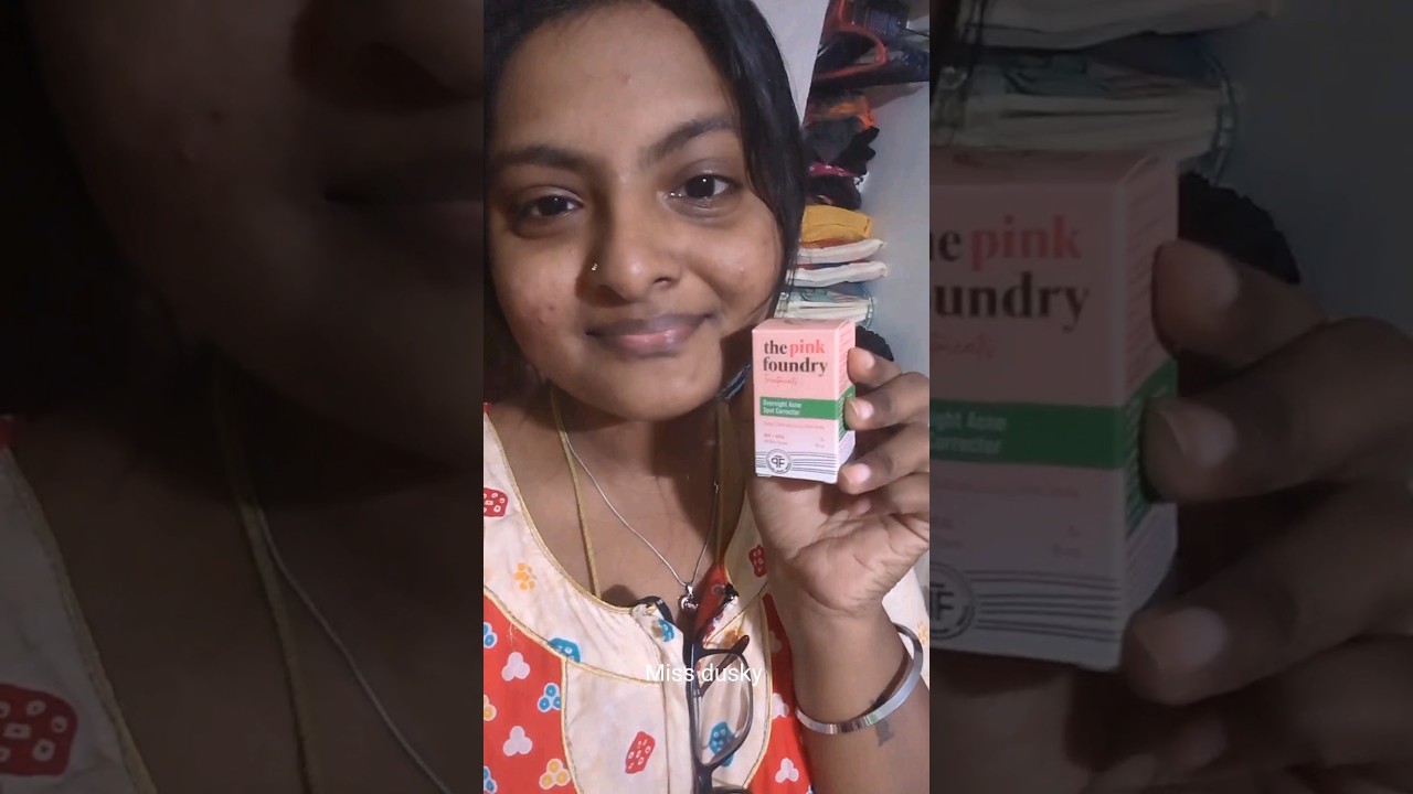 Part 1 | Using #thepinkfoundry acne treatment| @thepinkfoundry4204 | Pooja Ramakrishnan #skincare