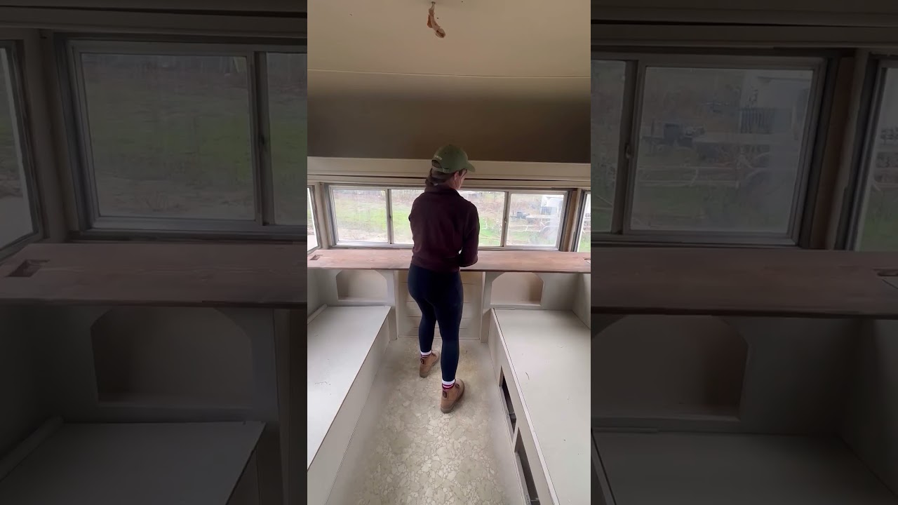 Part 4 of my Vintage Camper Renovation! Flooring & Beams up next🙌🏼 #rv #rvreno #diy
