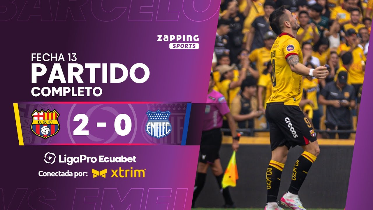 PARTIDO COMPLETO | Barcelona SC 2 - 0 CS Emelec / Fecha 13 / LigaPro Ecuabet conectada por Xtrim
