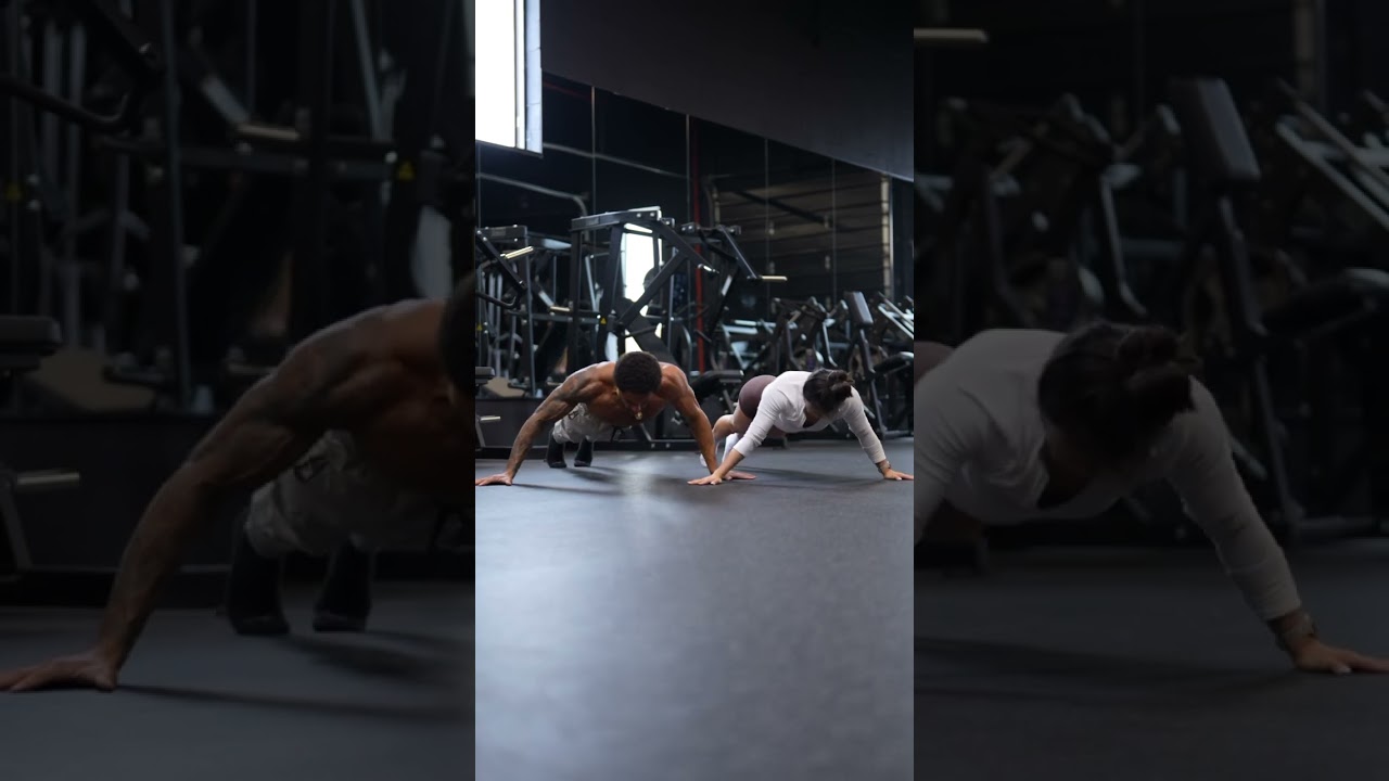 PARTNER PUSH-UP CHALLENGE! 👏 #shorts