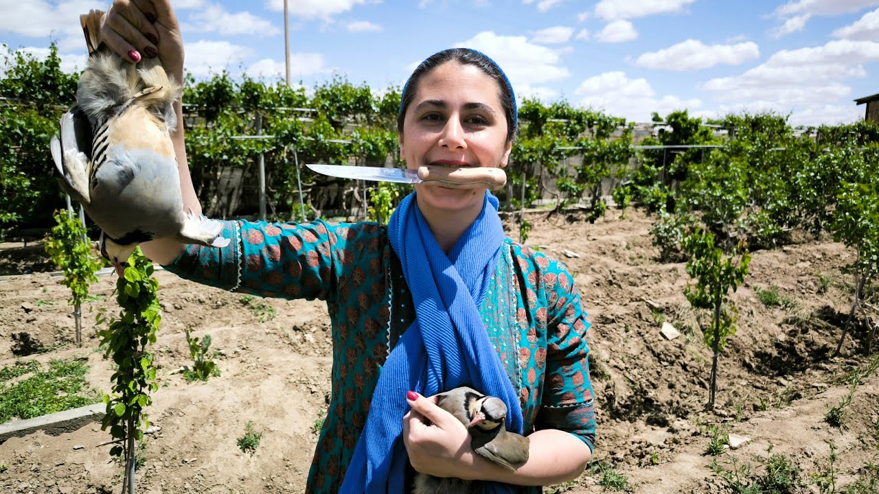Partridge Slaughtering by Village Girl | Slaughtering Partridge in the Islamic Way