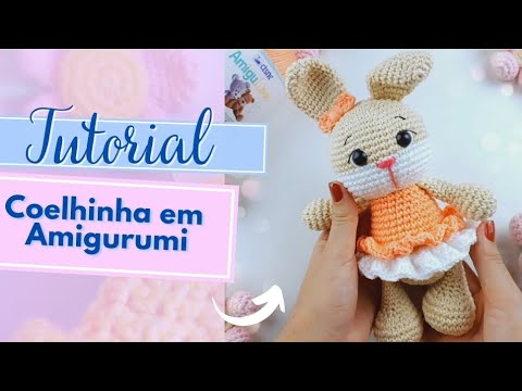 Passo a passo - Coelhinha em amigurumi  @linhascorrente 💜
