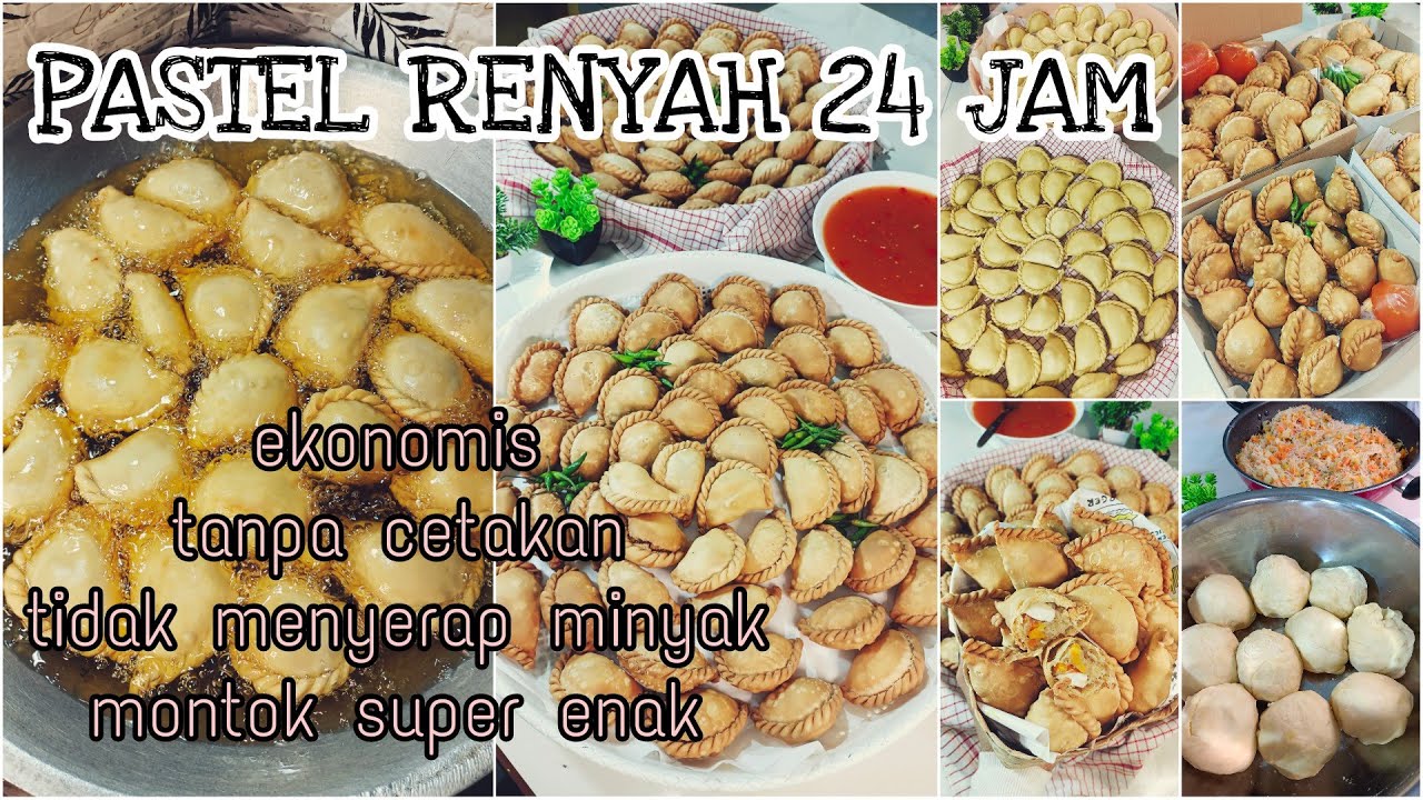 pastel renyah 24 jam kupas tuntas triknya ❗ 1kg terigu 60 pastel renyah montok cantik tanpa cetakan