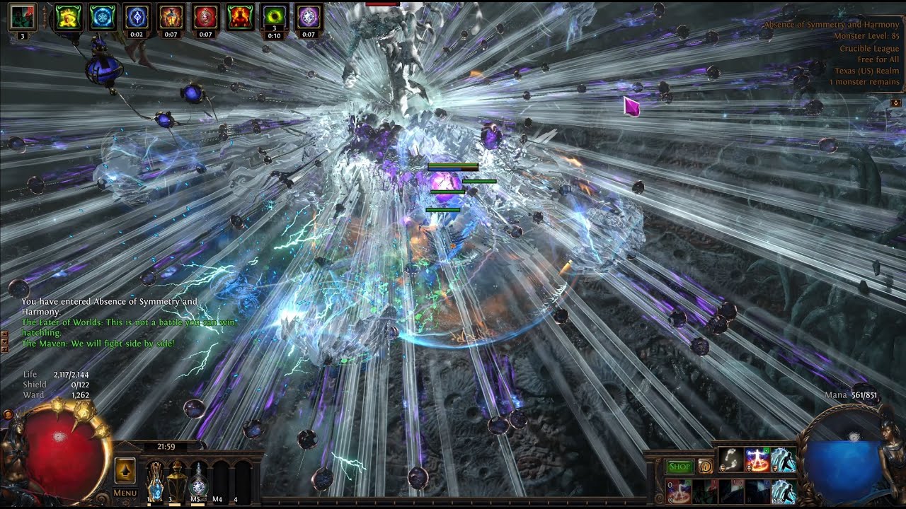 Path of Exile 3.21 Crucible CWDT Wardloop Scion 175mil DPS Uber Farmer