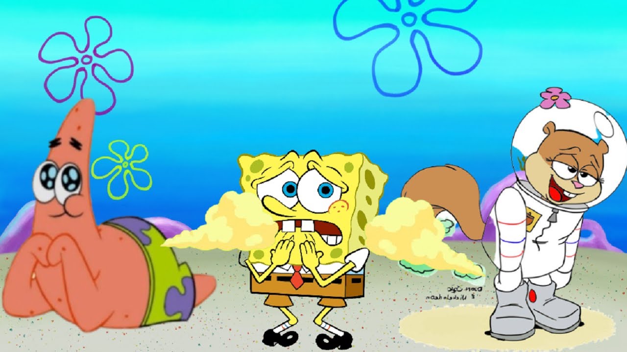 Patrick and Sandy fаrt !!! SpongeBob sniffs it !!!