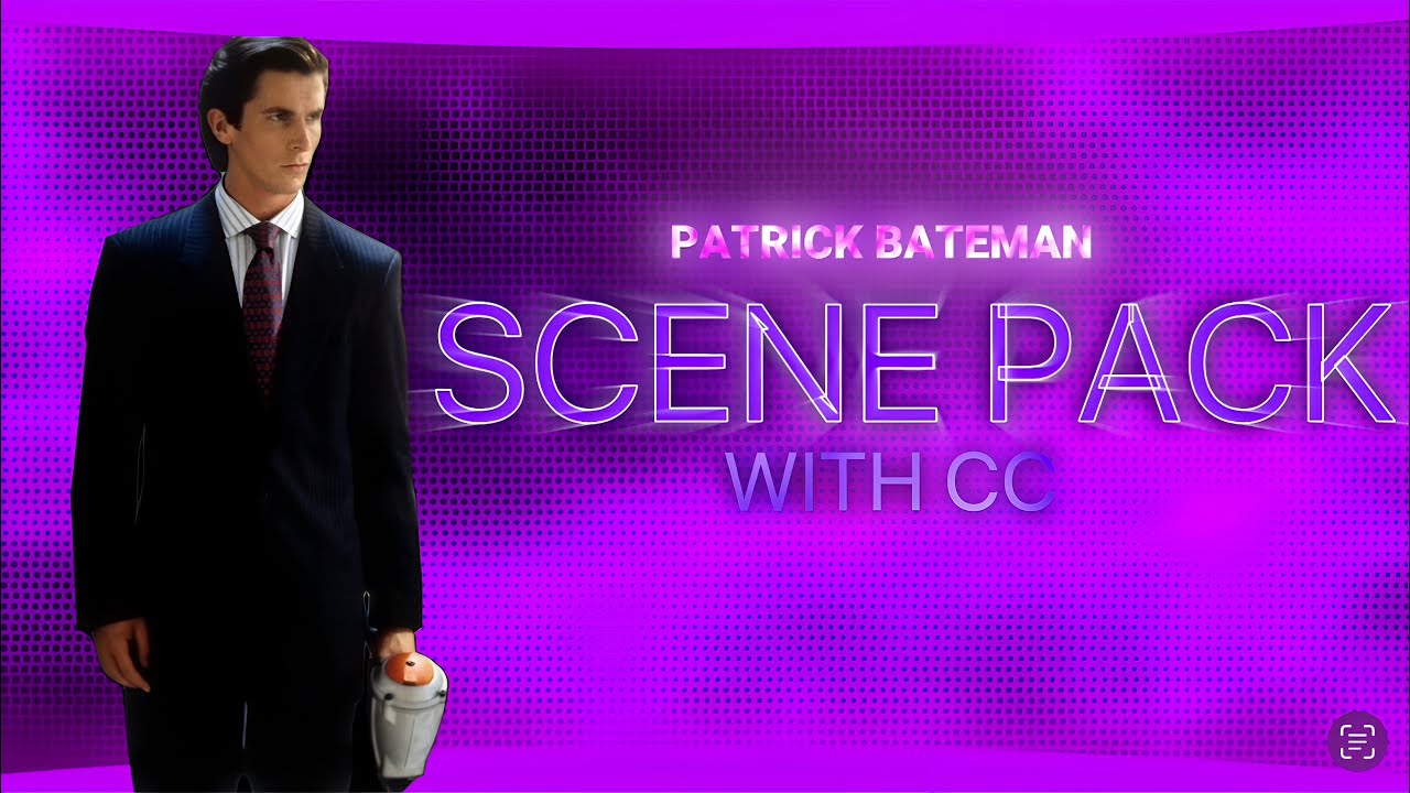 Patrick Bateman ( American Psycho ) Scene Pack With CC || 4k 60 Fps