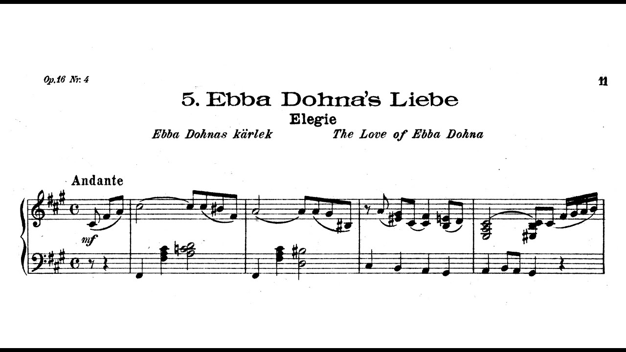 Paul Juon - Ebba Dohna's Liebe (from Mosaik Op.34/5)