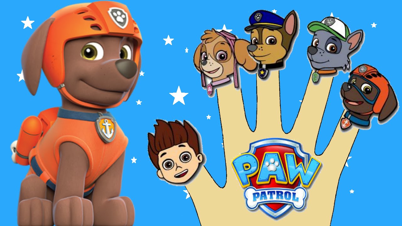 Paw Patrol Finger Family Song Nursery Rhymes Lyrics