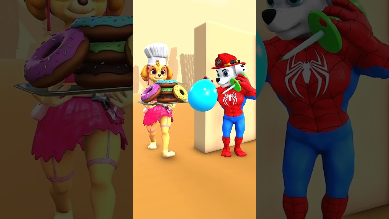 PAW Patrol Marshall, Ryder, Chase vs Skye Funny Moments #shorts #funny #trending