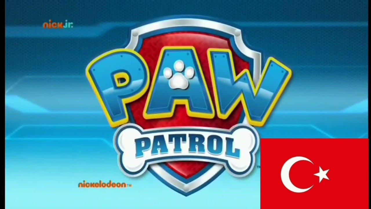 Paw Patrol Patrulla De Cachorros intro Theme Song Tema Musical Opening in Turkish / Turco / Türkçe