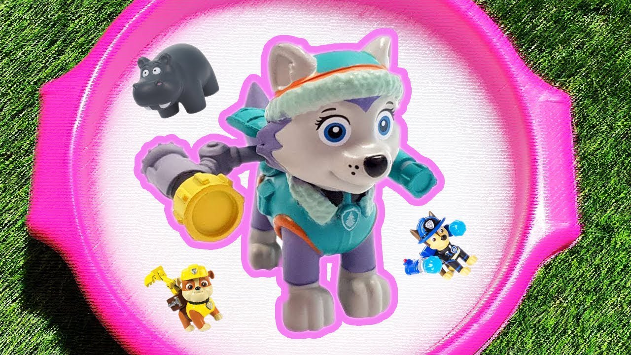 Paw Patrol, PJ Masks, Superheroes, Learn Characters in this kids pool video