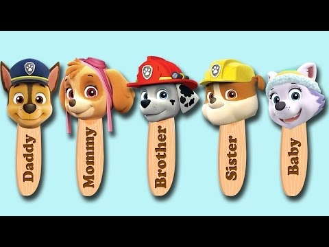 Paw Patrol Transforms Into Ice Cream Finger Family Song | Paw Patrol Nursery Rhymes For Kids