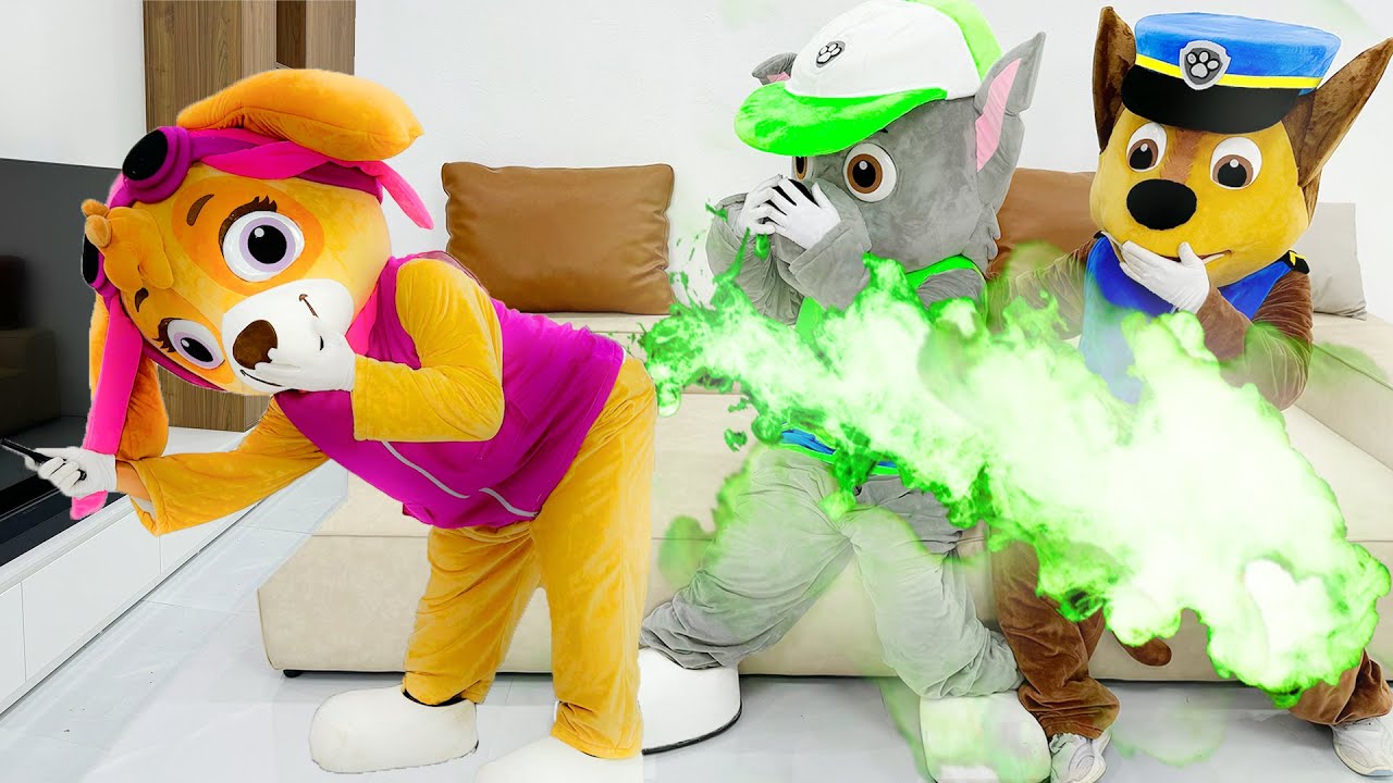 PAW Patrol Ultimate Rescue: PAW PATROL FUNNY WET FART - Paw Patrol Funny Action In Real Life