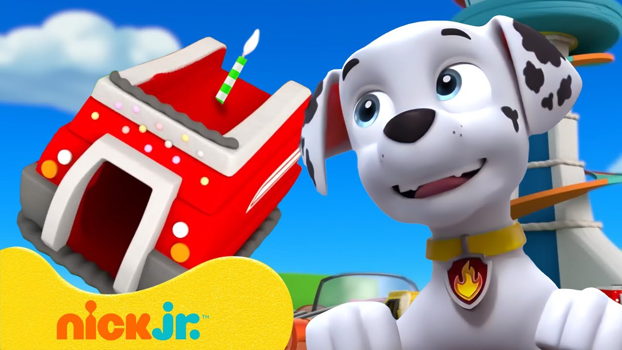 PAW Patrol Yummy Cake Adventures & Rescues! 🎂 w/ Marshall | 10 Minutes | Nick Jr.