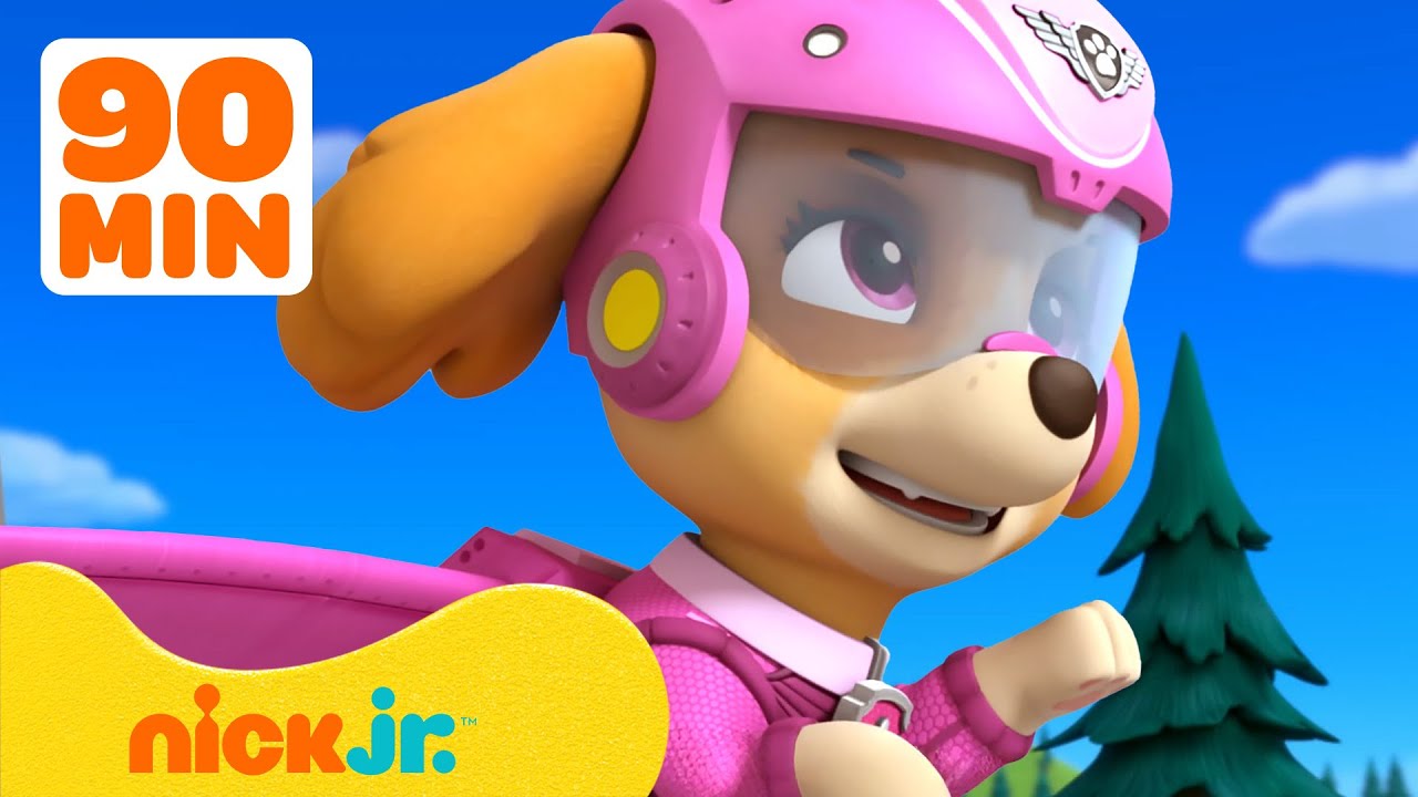 PAW Patrol's High Flying Rescues! w/ Skye 🛩️  90 Minutes | Nick Jr.