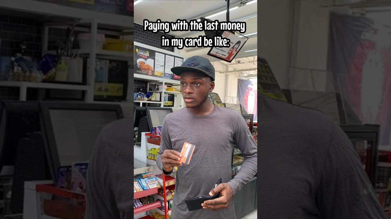 Paying with the last money on your card 😅