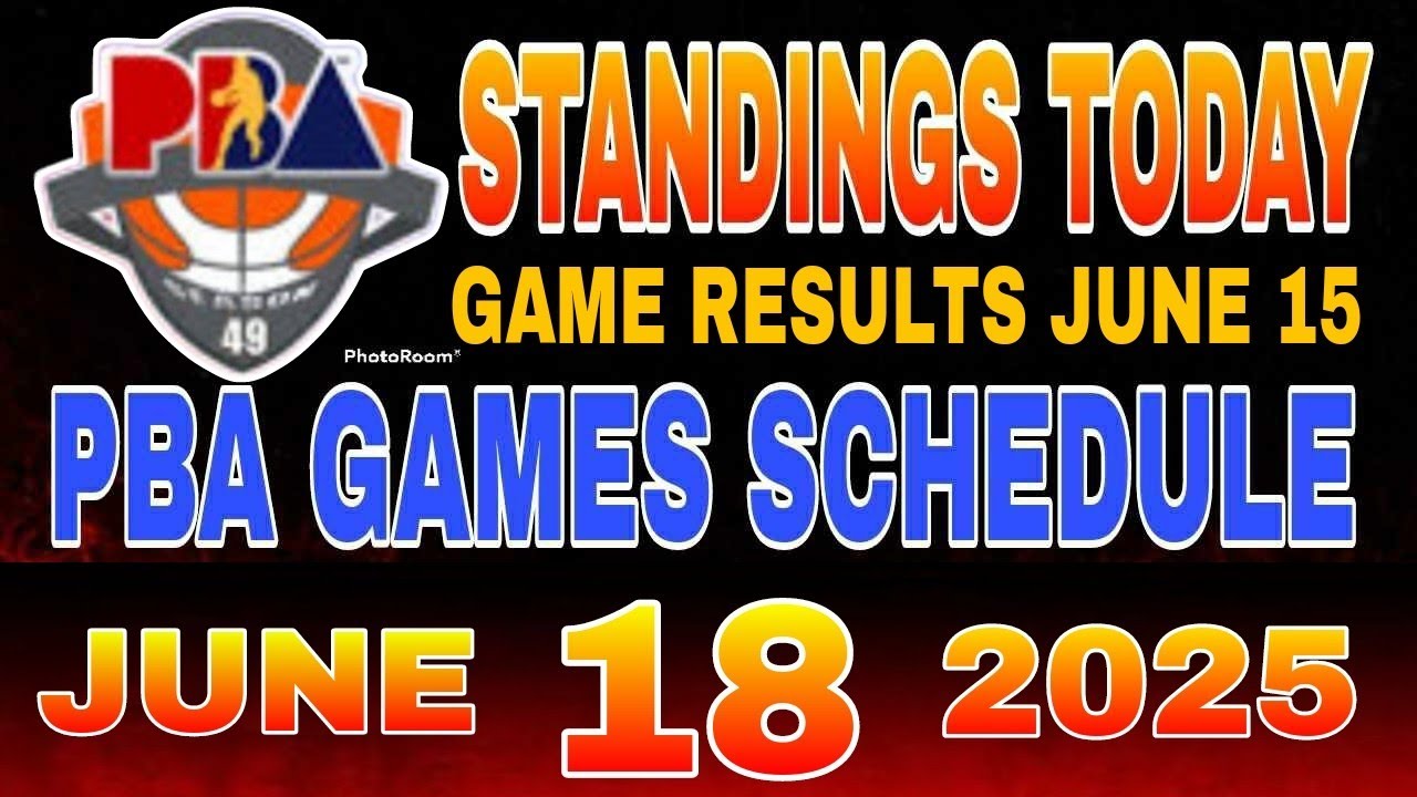 PBA Standings today as of June 15, 2025 | Pba Game results | Pba Schedule June 18, 2025