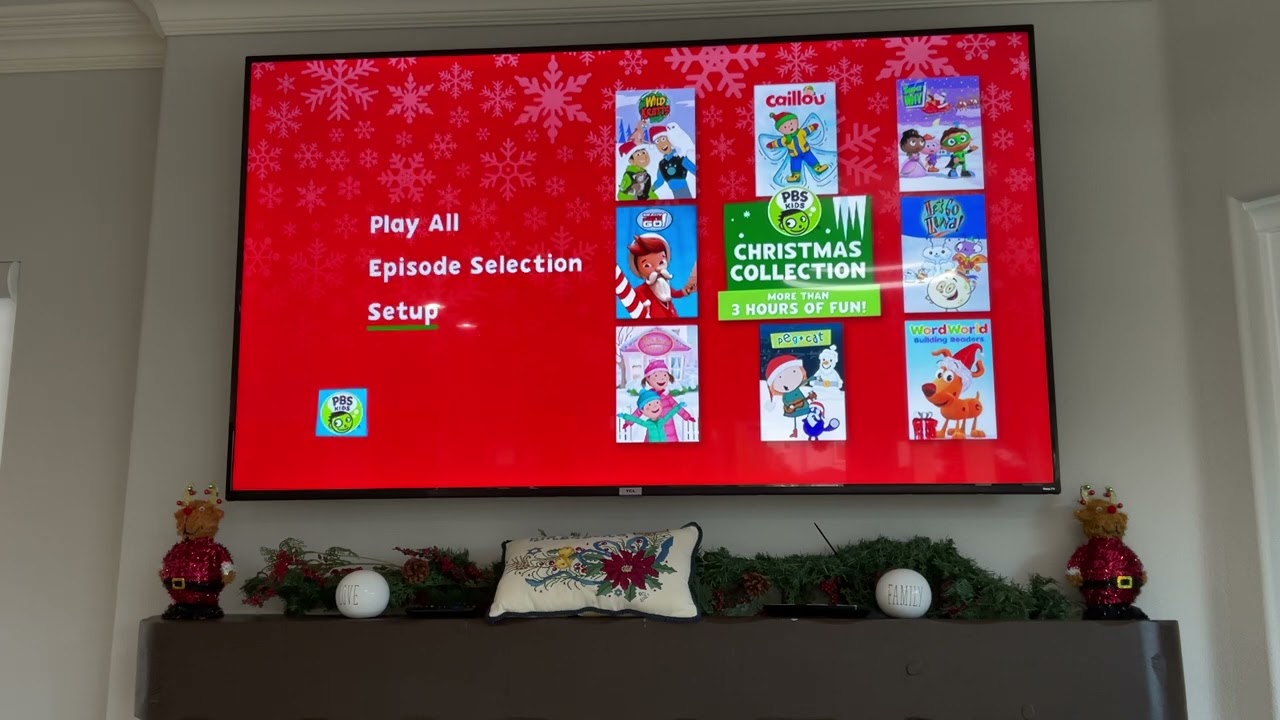 PBS Kids Christmas Collection 2019 DVD Menu Walkthrough