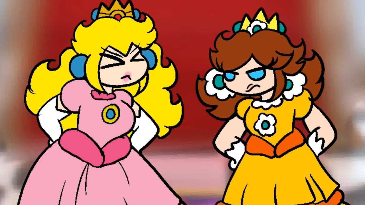 Peach and Daisy Argue about their Butts