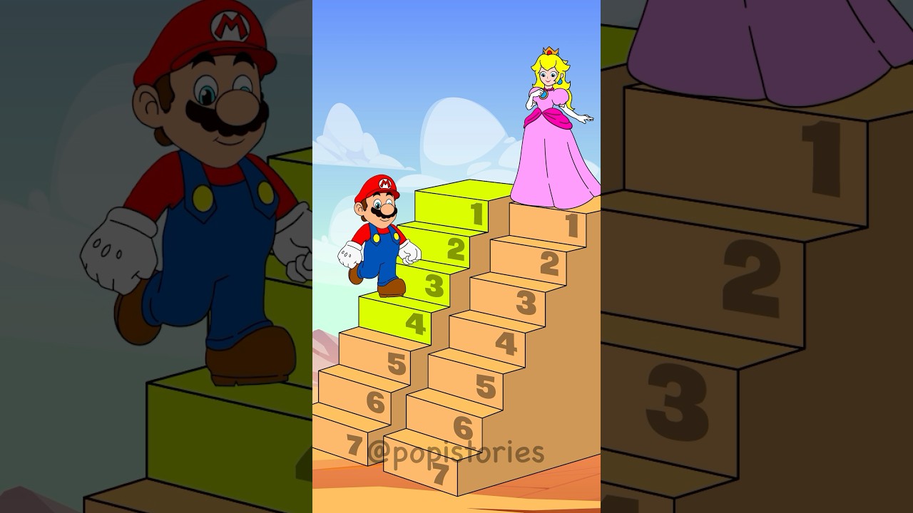 Peach vs Mario - Perfect Step Challenge | Mario