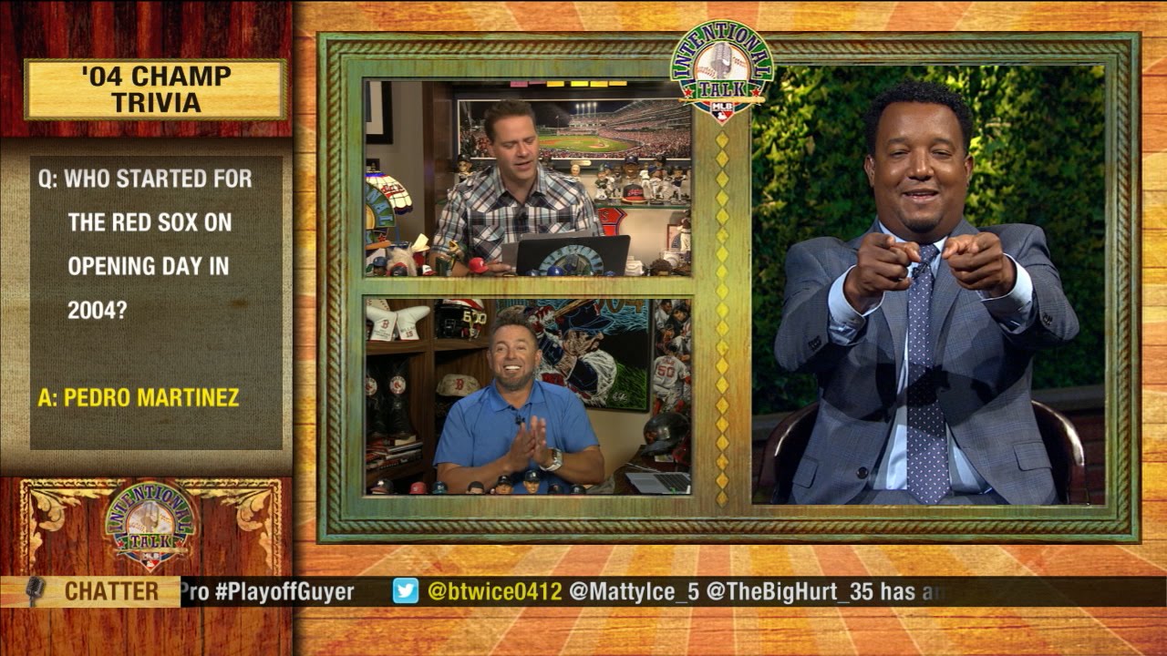 Pedro and Millar Take Part in '04 Red Sox Trivia