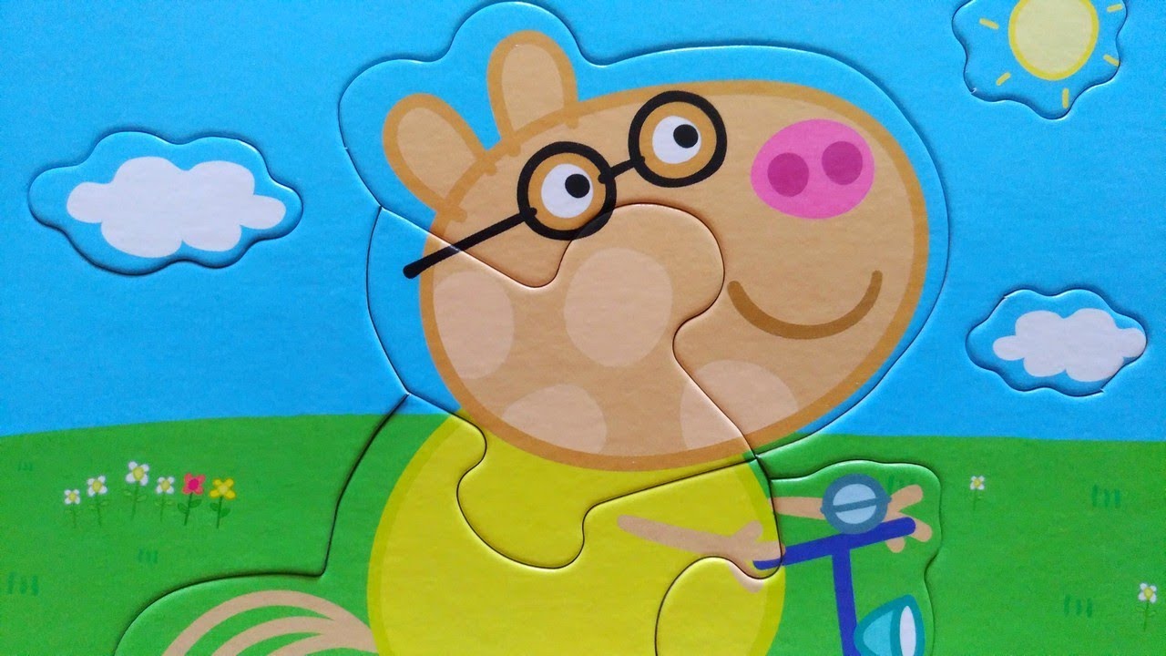 Pedro on a Bike - collect Peppa Pig puzzle for kids | Merry Nika