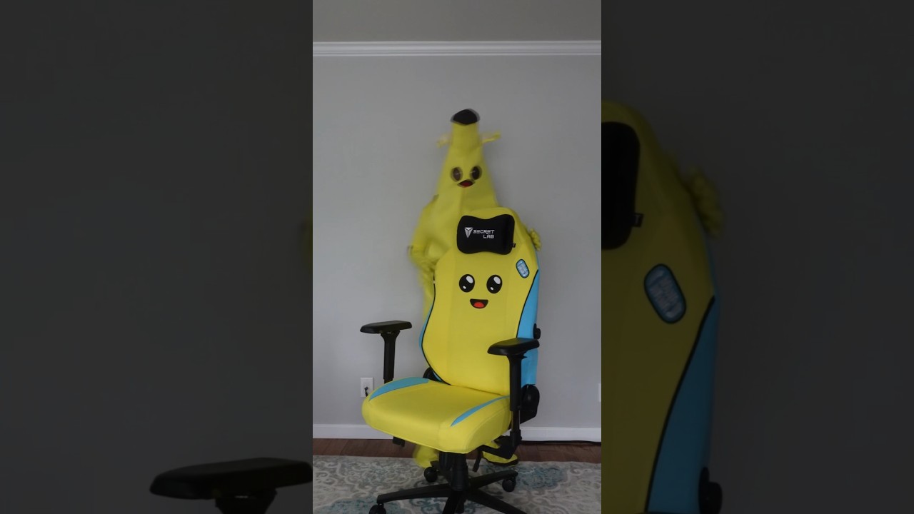 Peely’s NEW gaming chair #secretlab #fortnite #gamingchair