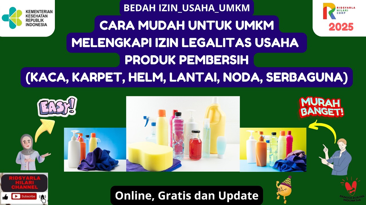 Pembersih Kaca, Karpet, Helm, hingga Lantai! Begini Cara Legalnya! Urus Legalitasnya Sekarang!