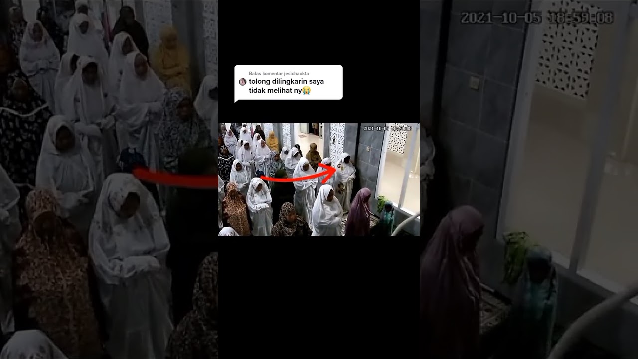 penampakan hantu di masjid ketika sedang sholat #shorts