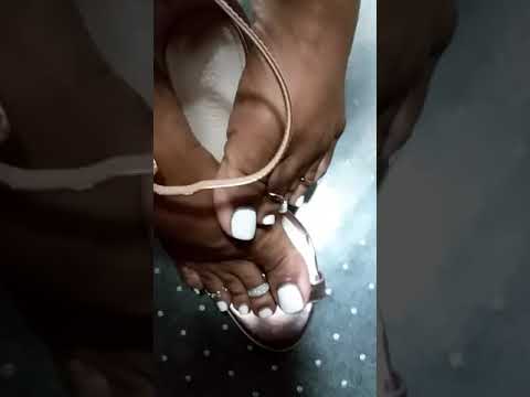 Penelope Love Tootsies white polish in heels