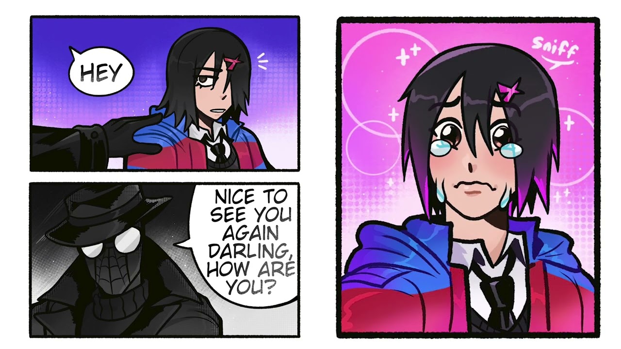 Peni Parker Reuniting With Spider Noir [Spiderverse Comic Dub]