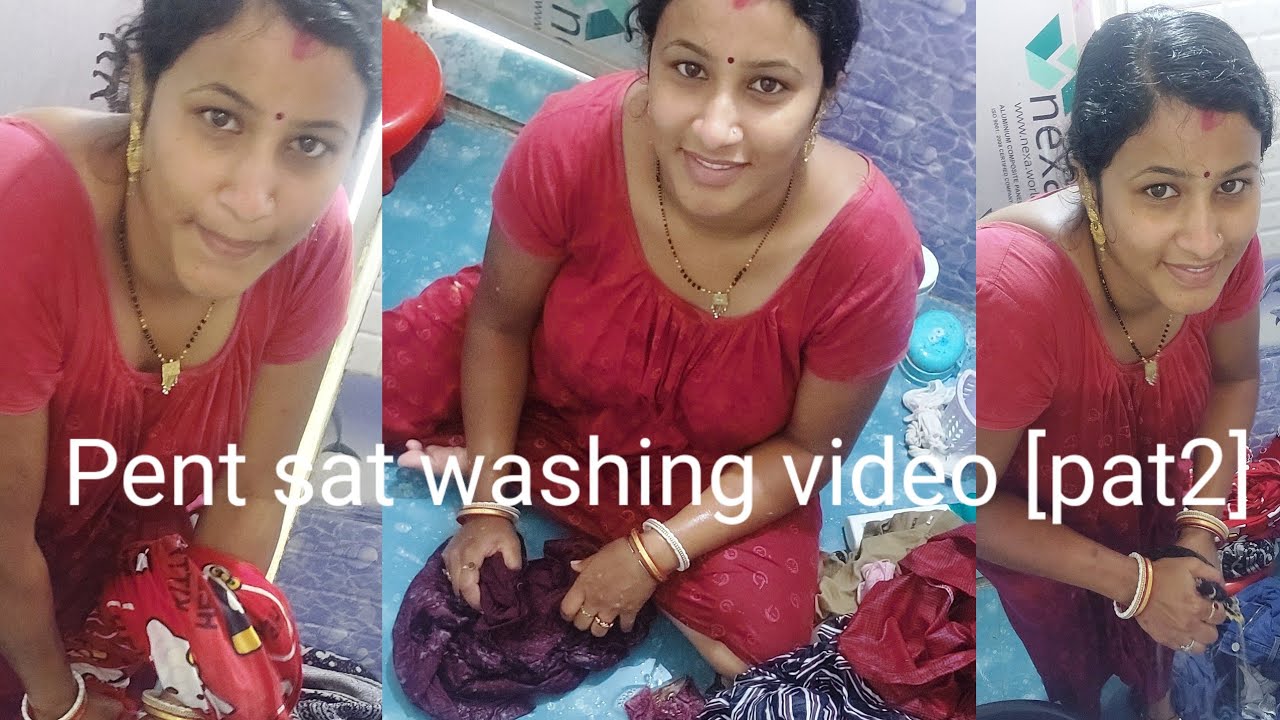 Pent sat washing vedio [pat 2]🥼👖👔👗